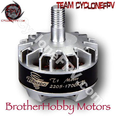 BrotherHobby Tornado T1 2205 1700KV 2300KV Motors 10 Pack - Cyclone FPV